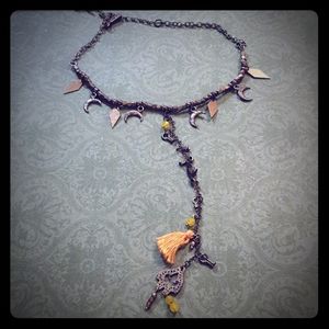 Free People Bronze Dangle Choker